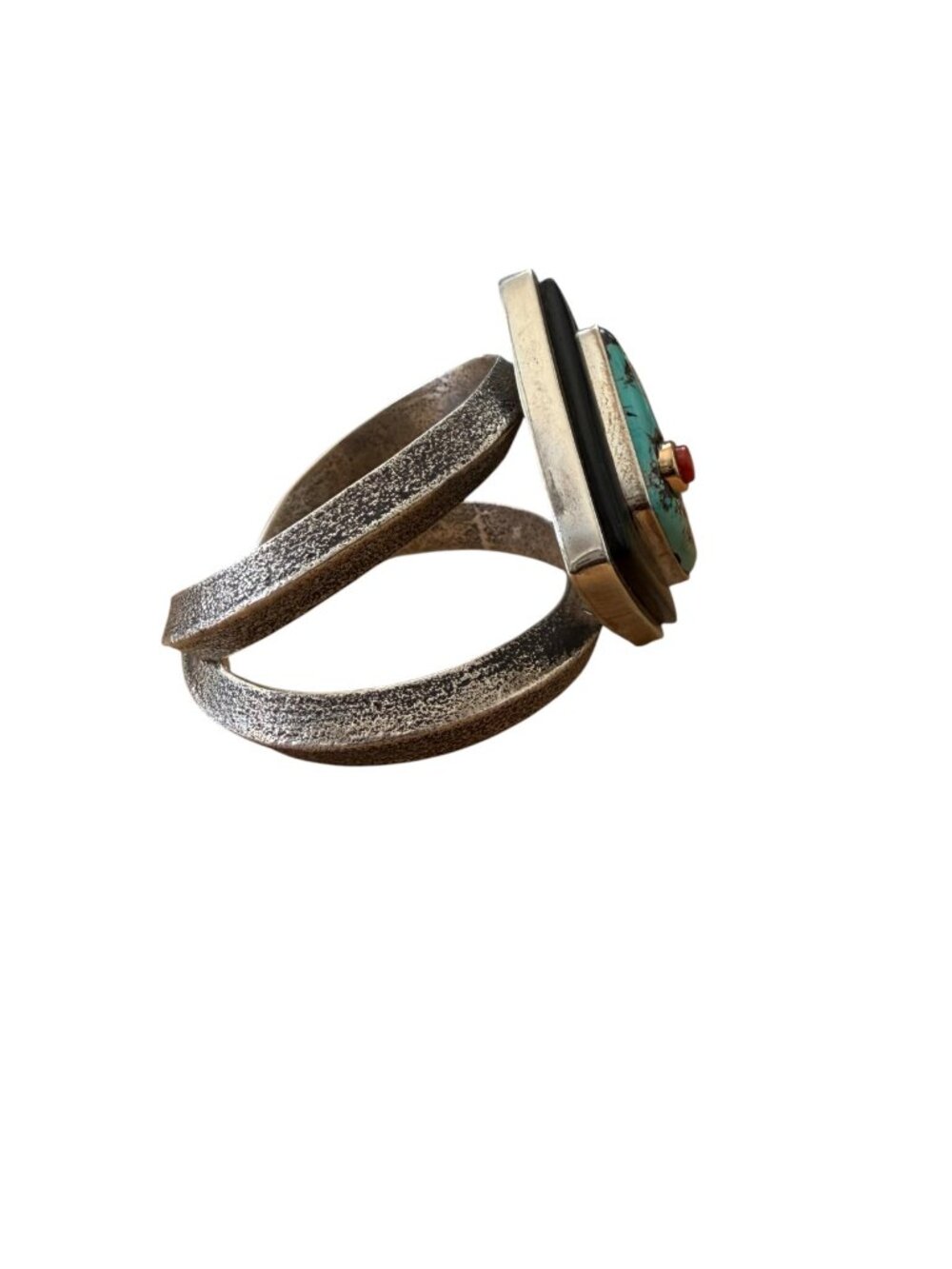 Edison Cummings Sterling Silver and Multi-Stone Cuff - Picture 3 of 5